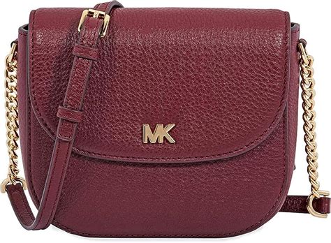 michael kors taschen oxblood mott|Michael Kors Mott Pebbled Leather Dome Crossbody .